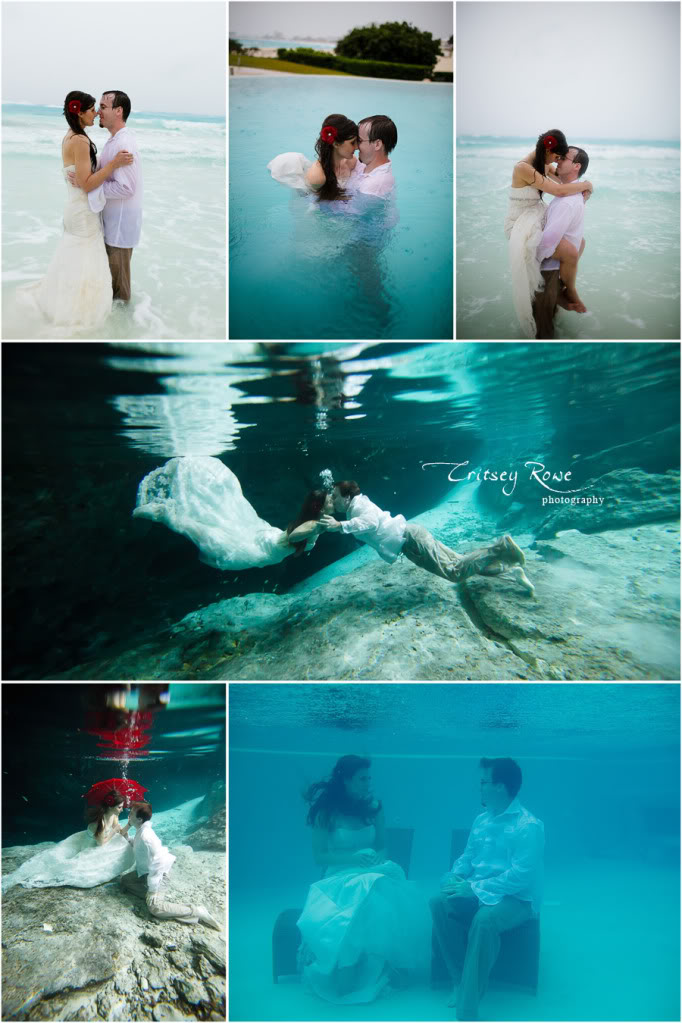 underwater denote wedding photos
