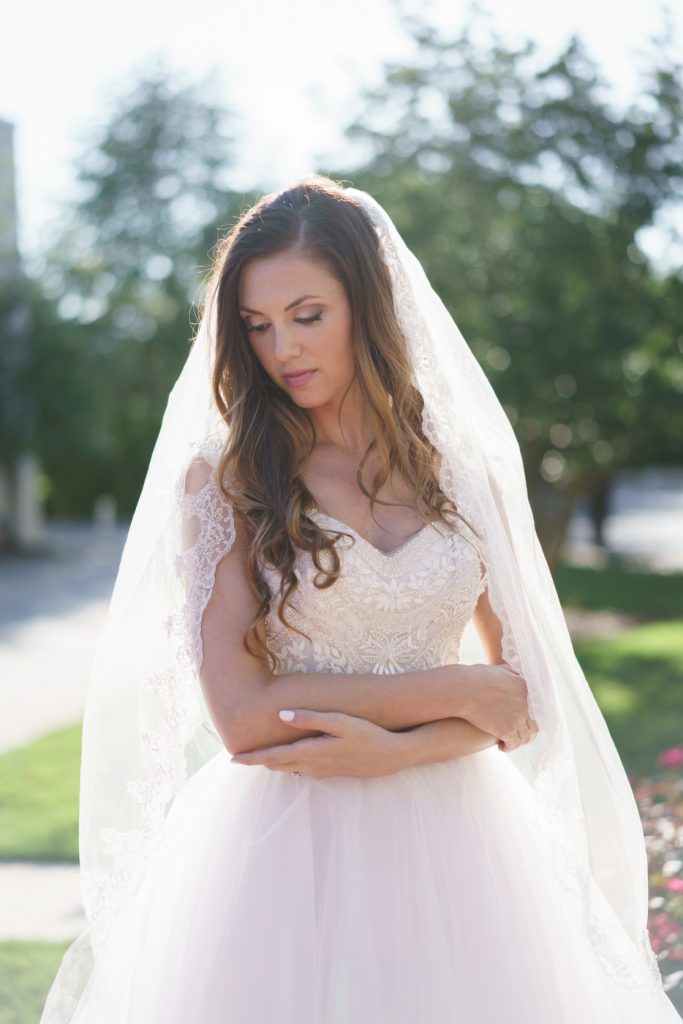 © Critsey Rowe Photography Charlotte NC bridal portrait photo shoot South Park Wedding dress Veil