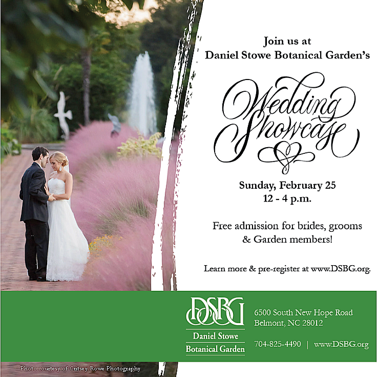 Daniel Stowe Botanical Garden bridal show 2018
