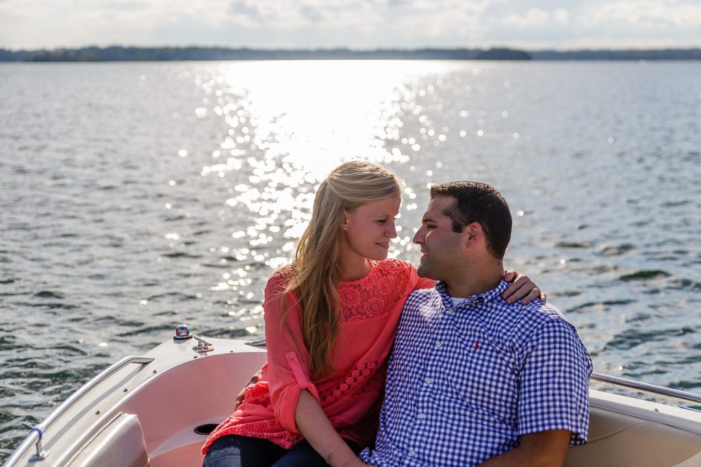 Lake Norman engagement photo session location