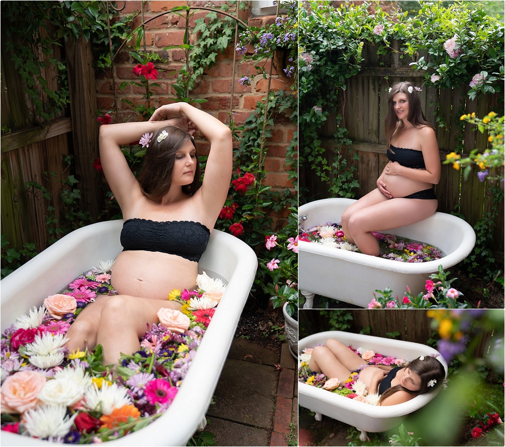 Charlotte tub photo shoot