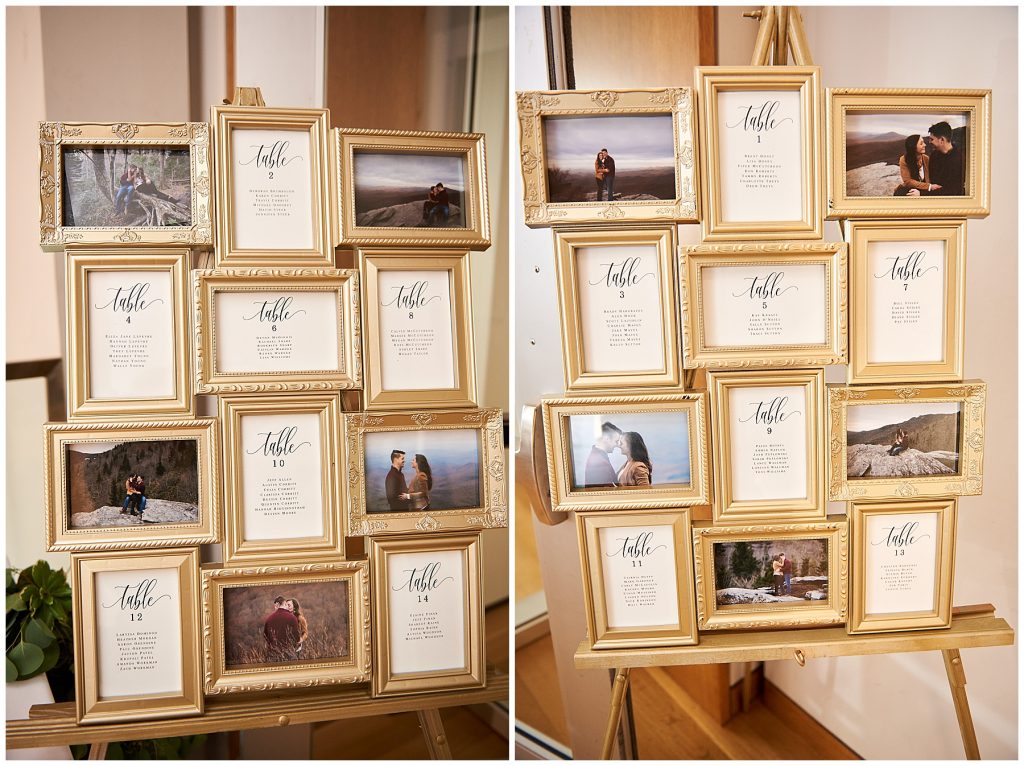 engagement photo table numbers