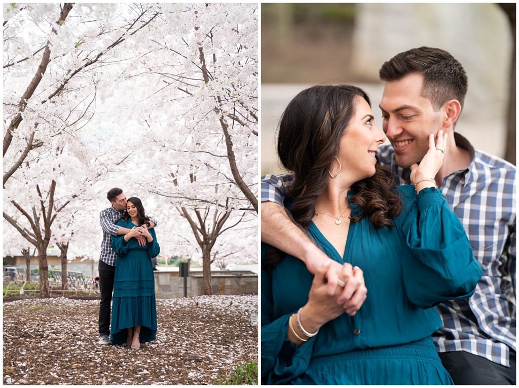 spring engagement photo session