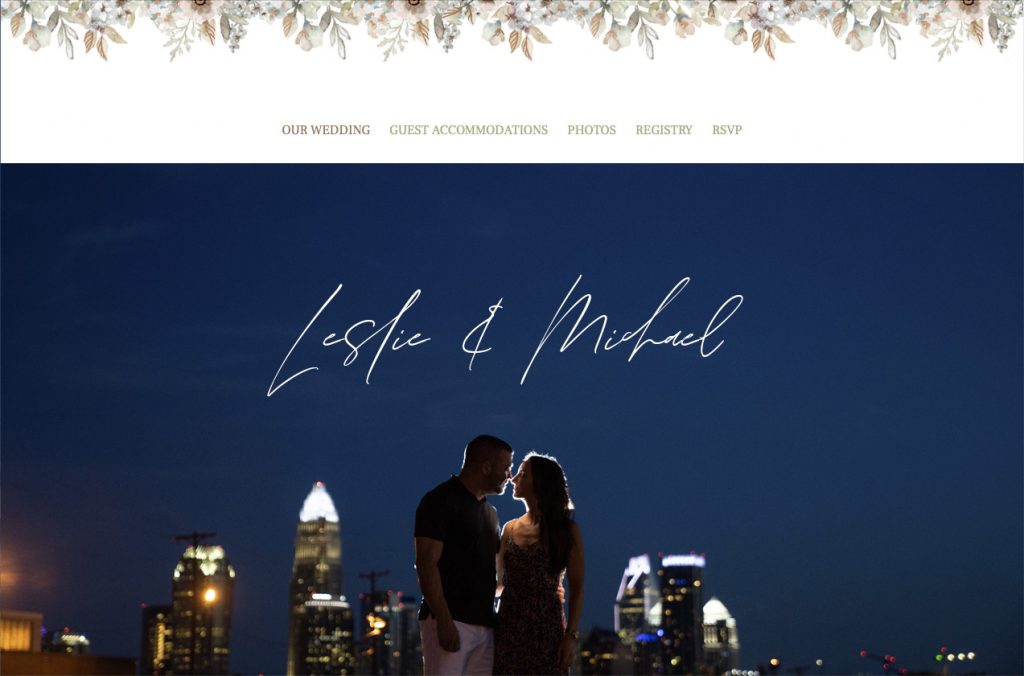 wedding website idea
