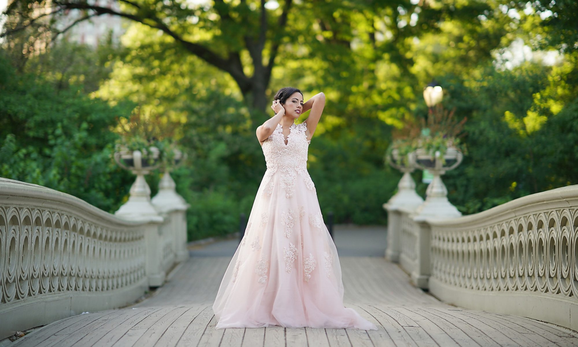 NYC bridal portraits in central Park