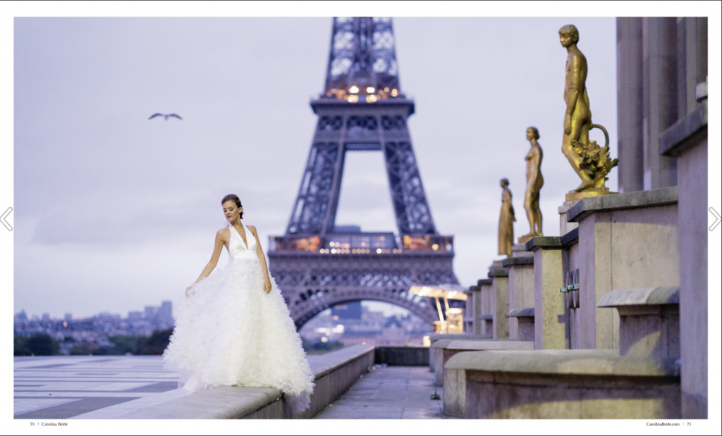 Paris France bridal photo shoot