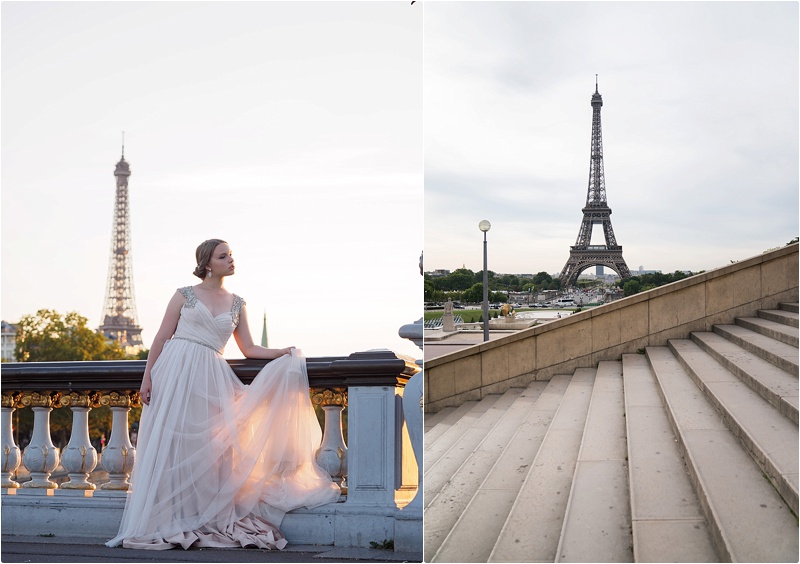 Paris France bridal photoshoot