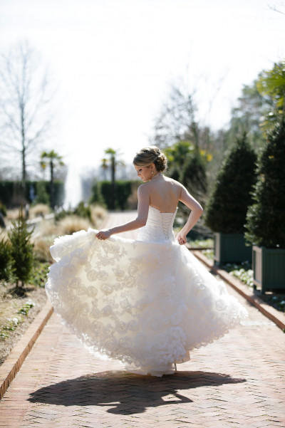 Daniel Stowe Botanical Garden bridal portraits