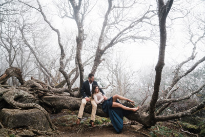 Graggy Gardens engagement photos