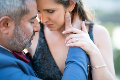 Charlotte Uptown engagement photo portraits