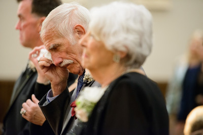 emotional family during wedding happy tears