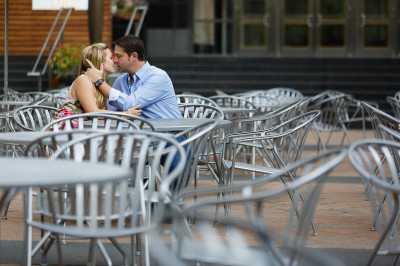 uptown charlotte nc engagement photos