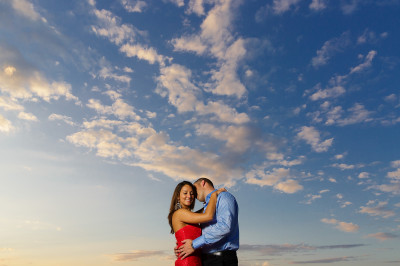 uptown charlotte nc engagement photos