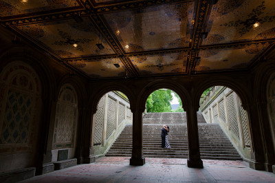 New York City Engagement photo shoot in central park