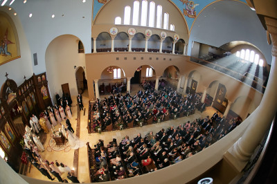 St Nektarios Greek Orthodox Church wedding and reception venue Charlotte NC wedding photographers